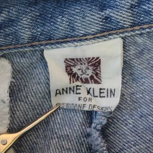 VTG Anne Klein 80s Era Pleated High Waist Mom Jeans - Picture 9 of 10